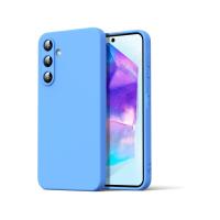 Newface Samsung Galaxy A16 5G Kılıf Nano içi Kadife Silikon - Mavi