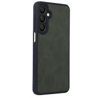 Newface Samsung Galaxy A16 5G Kılıf Aras Deri Kapak - Koyu Yeşil