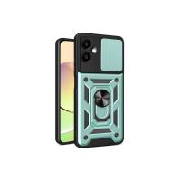 Newface Samsung Galaxy A06 Kılıf Pars Lens Yüzüklü Silikon - Yeşil