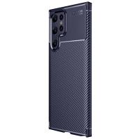 Newface Samsung Galaxy S25 Ultra Kılıf Auto Focus Karbon Kapak - Lacivert