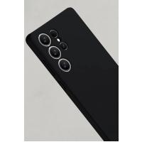 Newface Samsung Galaxy S25 Ultra Kılıf Nano içi Kadife Silikon - Siyah