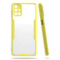 Newface Samsung Galaxy M31S Kılıf Platin Silikon - Sarı