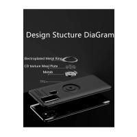 Newface Samsung Galaxy M31 Kılıf Range Yüzüklü Silikon - Mavi