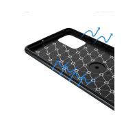 Newface Samsung Galaxy M31S Kılıf Range Yüzüklü Silikon - Siyah-Mavi