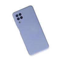 Newface Samsung Galaxy A22 Kılıf Nano içi Kadife Silikon - Lila