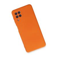 Newface Samsung Galaxy A22 Kılıf Nano içi Kadife Silikon - Turuncu