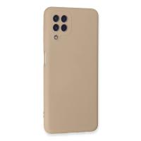 Newface Samsung Galaxy A22 Kılıf Nano içi Kadife Silikon - Pudra