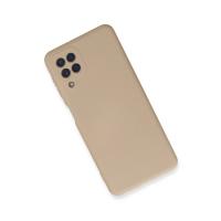 Newface Samsung Galaxy A22 Kılıf Nano içi Kadife Silikon - Pudra