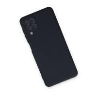 Newface Samsung Galaxy A22 Kılıf Nano içi Kadife Silikon - Lacivert