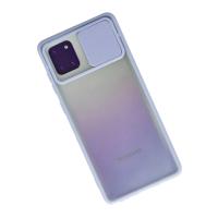 Newface Samsung Galaxy A81 / Note 10 Lite Kılıf Palm Buzlu Kamera Sürgülü Silikon - Lila