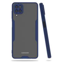 Newface Samsung Galaxy A22 Kılıf Platin Silikon - Lacivert