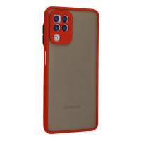 Newface Samsung Galaxy A22 Kılıf Montreal Silikon Kapak - Kırmızı