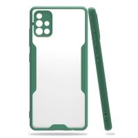 Newface Samsung Galaxy A71 Kılıf Platin Silikon - Yeşil