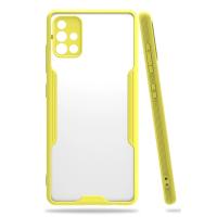 Newface Samsung Galaxy A71 Kılıf Platin Silikon - Sarı