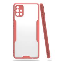 Newface Samsung Galaxy A71 Kılıf Platin Silikon - Pembe