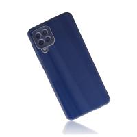 Newface Samsung Galaxy A22 Kılıf Glass Kapak - Lacivert