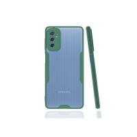 Newface Samsung Galaxy M52 5G Kılıf Platin Silikon - Yeşil