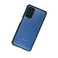 Newface Samsung Galaxy M52 5G Kılıf Miami Şeffaf Silikon - Koyu Yeşil