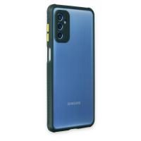 Newface Samsung Galaxy M52 5G Kılıf Miami Şeffaf Silikon - Koyu Yeşil