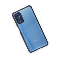 Newface Samsung Galaxy M52 5G Kılıf Miami Şeffaf Silikon - Lacivert
