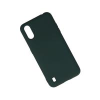 Newface Samsung Galaxy A01 Kılıf Nano içi Kadife Silikon - Koyu Yeşil