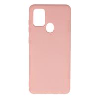 Newface Samsung Galaxy A21S Kılıf Nano içi Kadife Silikon - Pudra