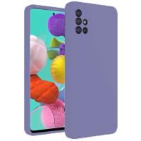 Newface Samsung Galaxy A31 Kılıf Nano içi Kadife Silikon - Lila