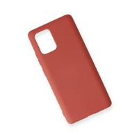 Newface Samsung Galaxy A91 / S10 Lite Kılıf Nano içi Kadife Silikon - Kiremit