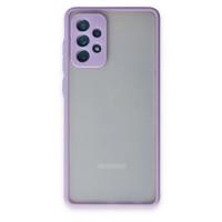 Newface Samsung Galaxy A72 Kılıf Montreal Silikon Kapak - Mor
