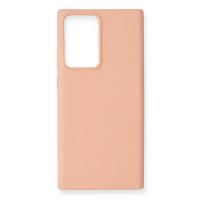 Newface Samsung Galaxy Note 20 Ultra Kılıf Nano içi Kadife Silikon - Pudra