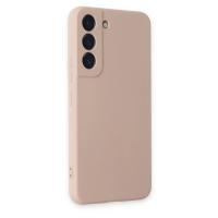 Newface Samsung Galaxy S22 Kılıf Nano içi Kadife Silikon - Pudra