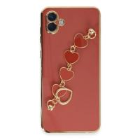 Newface Samsung Galaxy A04 Kılıf Esila Silikon - Kırmızı