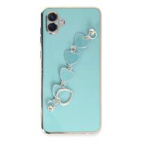 Newface Samsung Galaxy A04 Kılıf Esila Silikon - Su Yeşili