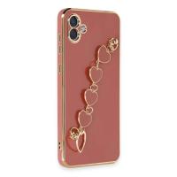 Newface Samsung Galaxy A04E Kılıf Esila Silikon - Kırmızı