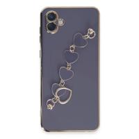 Newface Samsung Galaxy A04E Kılıf Esila Silikon - Gri