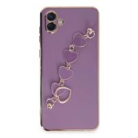 Newface Samsung Galaxy A04E Kılıf Esila Silikon - Mor