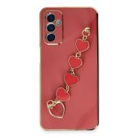 Newface Samsung Galaxy A14 4G Kılıf Esila Silikon - Kırmızı