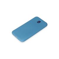 Newface Samsung Galaxy J7 Pro / J730 Kılıf Nano içi Kadife Silikon - Mavi