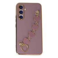 Newface Samsung Galaxy A54 5G Kılıf Esila Silikon - Mor