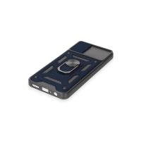 Newface Samsung Galaxy A04E Kılıf Pars Lens Yüzüklü Silikon - Lacivert