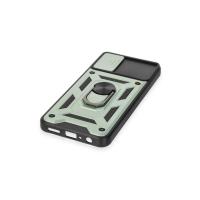 Newface Samsung Galaxy A04E Kılıf Pars Lens Yüzüklü Silikon - Yeşil