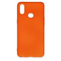 Newface Samsung Galaxy A10S Kılıf Nano içi Kadife Silikon - Turuncu