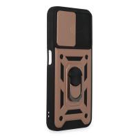 Newface Samsung Galaxy A14 4G Kılıf Pars Lens Yüzüklü Silikon - Rose Gold