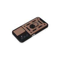 Newface Samsung Galaxy A14 4G Kılıf Pars Lens Yüzüklü Silikon - Rose Gold