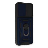 Newface Samsung Galaxy A34 5G Kılıf Pars Lens Yüzüklü Silikon - Lacivert