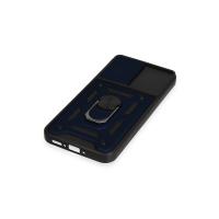 Newface Samsung Galaxy A34 5G Kılıf Pars Lens Yüzüklü Silikon - Lacivert