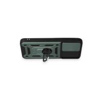 Newface Samsung Galaxy A54 5G Kılıf Pars Lens Yüzüklü Silikon - Yeşil