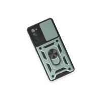 Newface Samsung Galaxy S20 FE Kılıf Pars Lens Yüzüklü Silikon - Yeşil