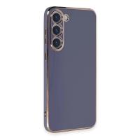 Newface Samsung Galaxy S23 Kılıf Volet Silikon - Mavi