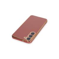 Newface Samsung Galaxy S23 Kılıf Volet Silikon - Kırmızı